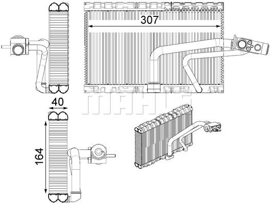 Испаритель - Mahle AE 114 000P