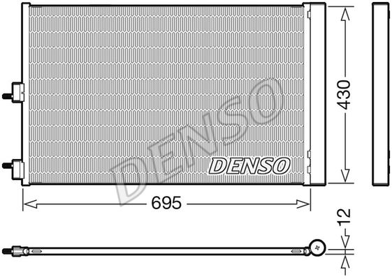 Конденсор кондиционера - Denso DCN17061