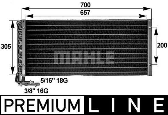 Конденсер кондиционера - Mahle AC 281 000P