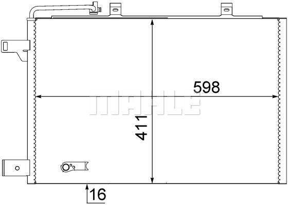 Конденсер кондиционера - Mahle AC 370 000S