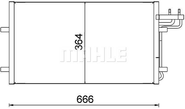 Конденсер кондиционера - Mahle AC 374 000S