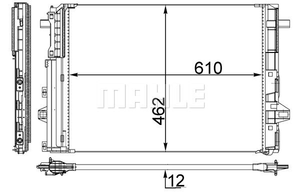 Конденсер кондиционера - Mahle AC 446 000S