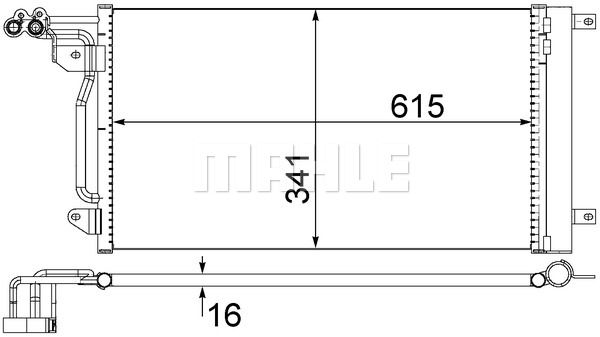 Конденсер кондиционера - Mahle AC566000S