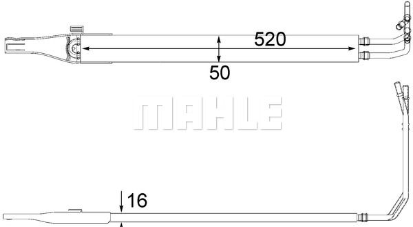 Масляный радиатор - Mahle CLC 10 000P