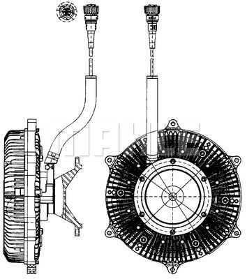 Муфта вентилятора - Mahle CFC215000P