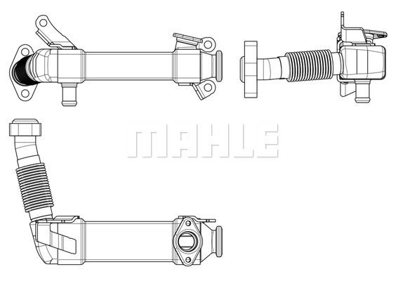 Радиатор системы рециркуляции ОГ - Mahle CE 17 000P