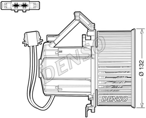 Вентилятор обдува салона - Denso DEA02009