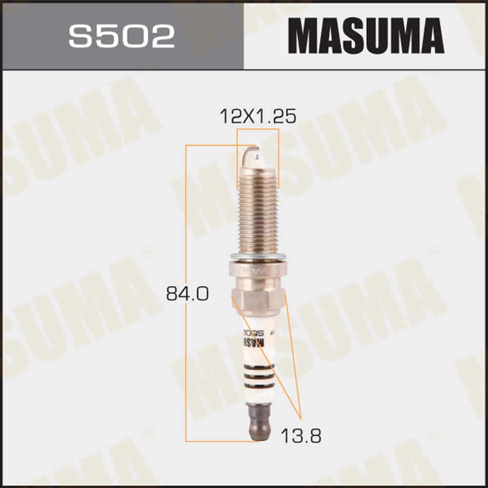 Свеча зажигания iridium+platinum - Masuma S502IP