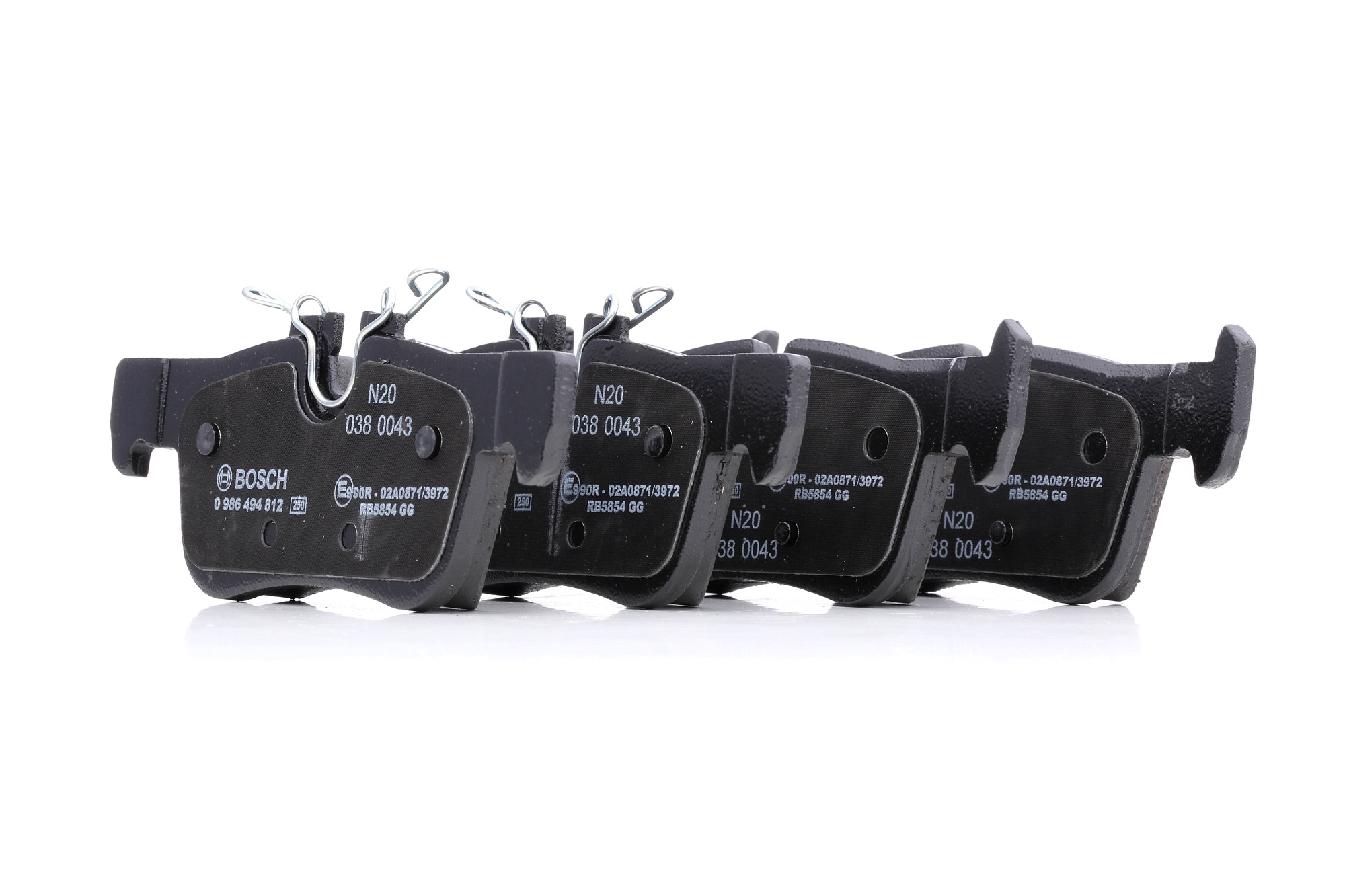 комплект колодок для дисковых тормозов - Bosch 986494812