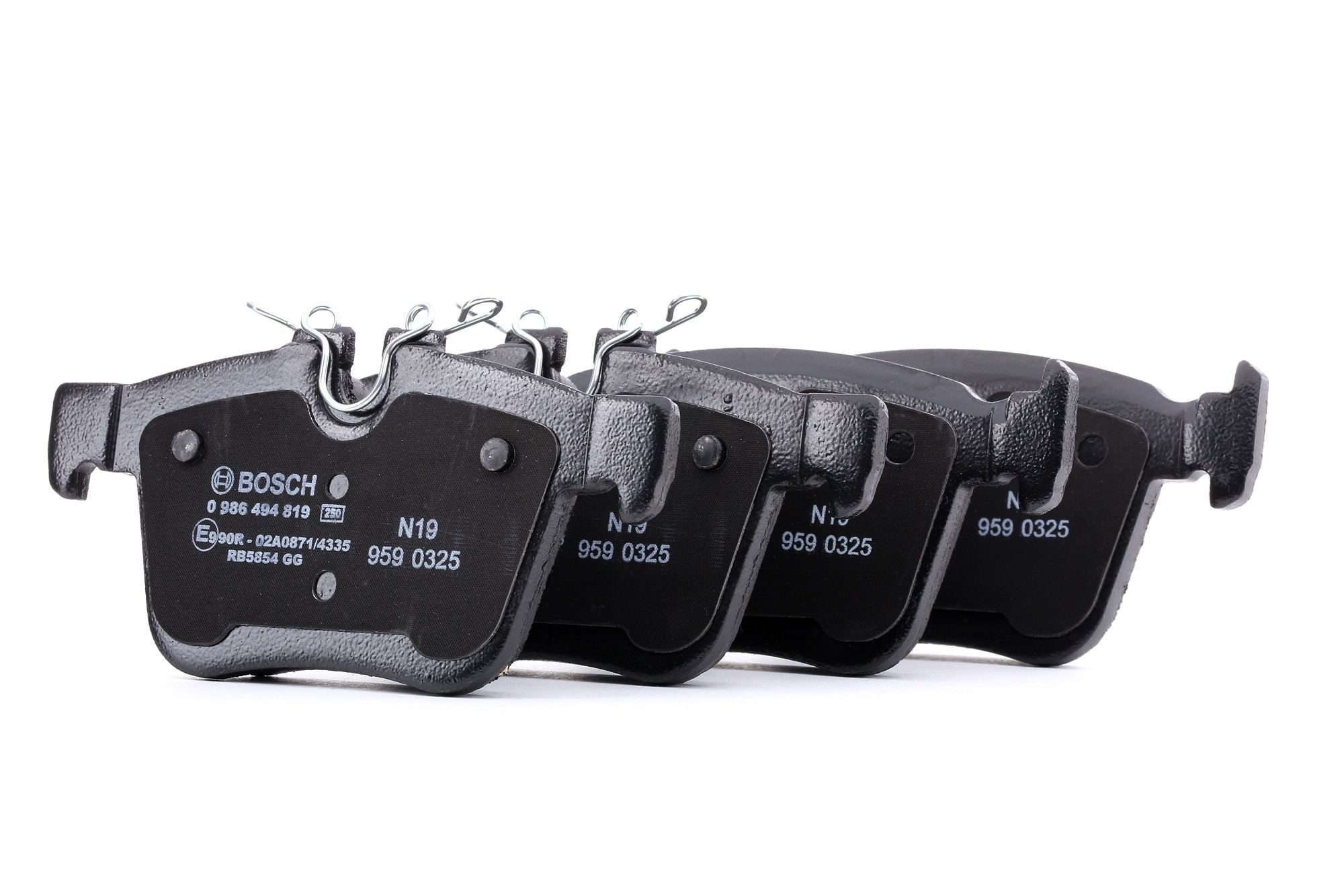 комплект колодок для дисковых тормозов - Bosch 986494819