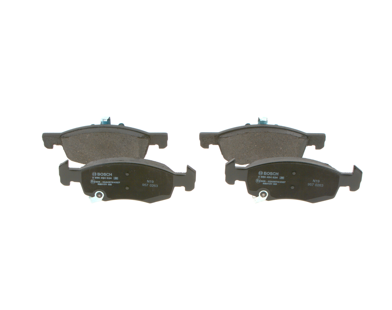 комплект колодок для дисковых тормозов - Bosch 986494824