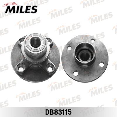 Ступица с подшипником задняя +abs, nissan almera N16 00-11. - Miles DB83115