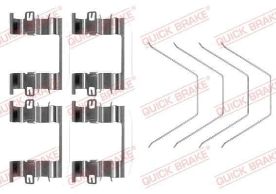 ремкомплект установочный колодок дисковых - Quick Brake 1090016