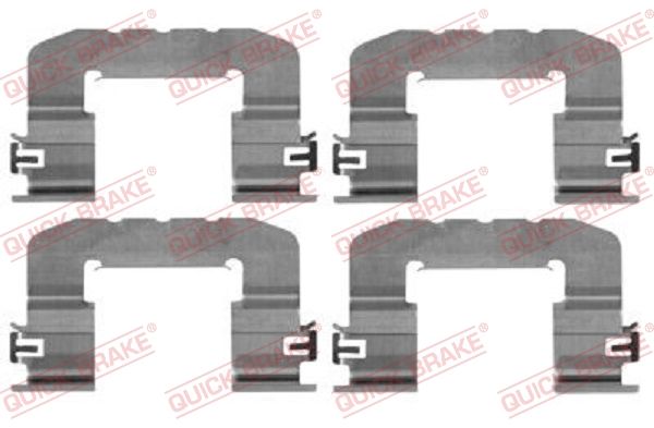 Комплект монтажный тормозных колодок передн hyundai: Veloster 1.6 t-gdi 10.12- Sumitomo - Quick Brake 1090017