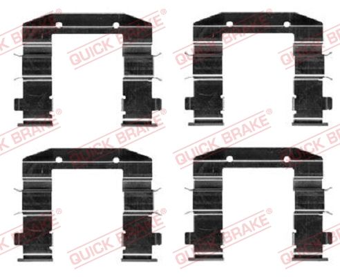 ремкомплект установочный колодок дисковых - Quick Brake 1090037