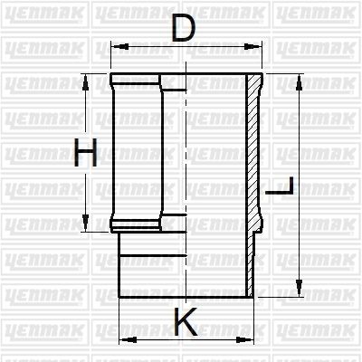 Гильза цилиндра renault =76mm r 9- 12 1400 cc. - YENMAK 5105904000