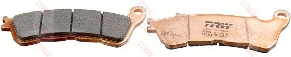 Колодки тормозные дисковые передн Honda: CBF 500 04-, CBR 600 11-, dn-01 680 08-, 600 12-, NC 700 12 - TRW MCB776SRT