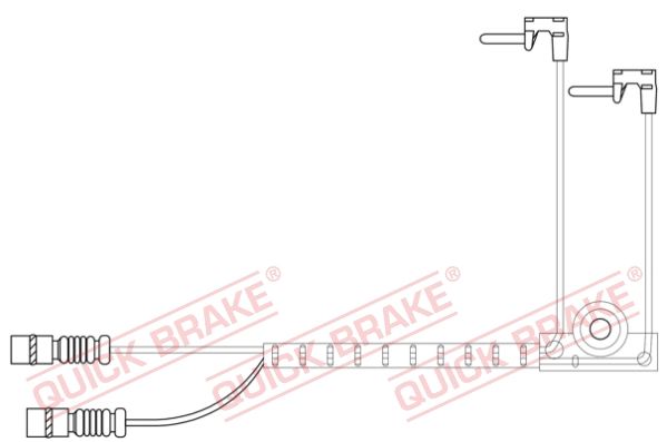 Датчик износа тормозных колодок mercedes: g-klasse (w460) 1979 -1993, g-klasse (w463) 1989 - , g-kla - Quick Brake WS0422A