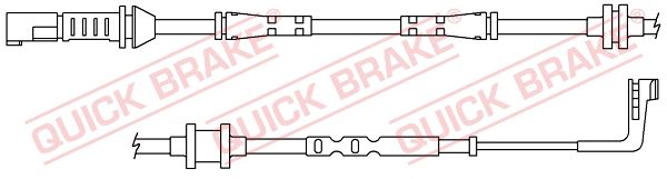 Датчик износа дисковых тормозных колодок - Quick Brake WS0383A