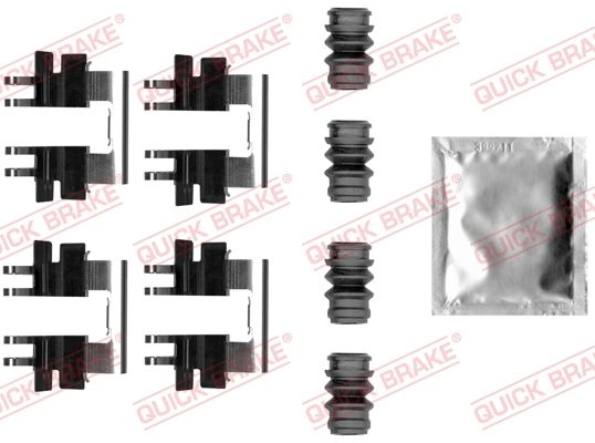 Intercars Монтажный комплект дисковых колодок (f4b01c) - Quick Brake 1090045