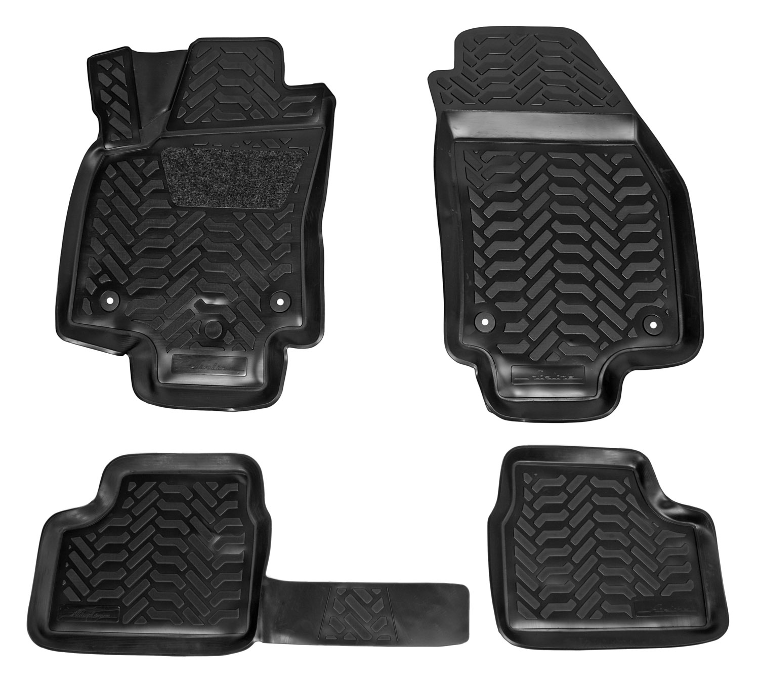 Ковры (3D с подпят.) для Opel Astra Family (H) (04-14) 5 шт., выс.борт, полимер., черн. - AIRLINE ACM-PS-84