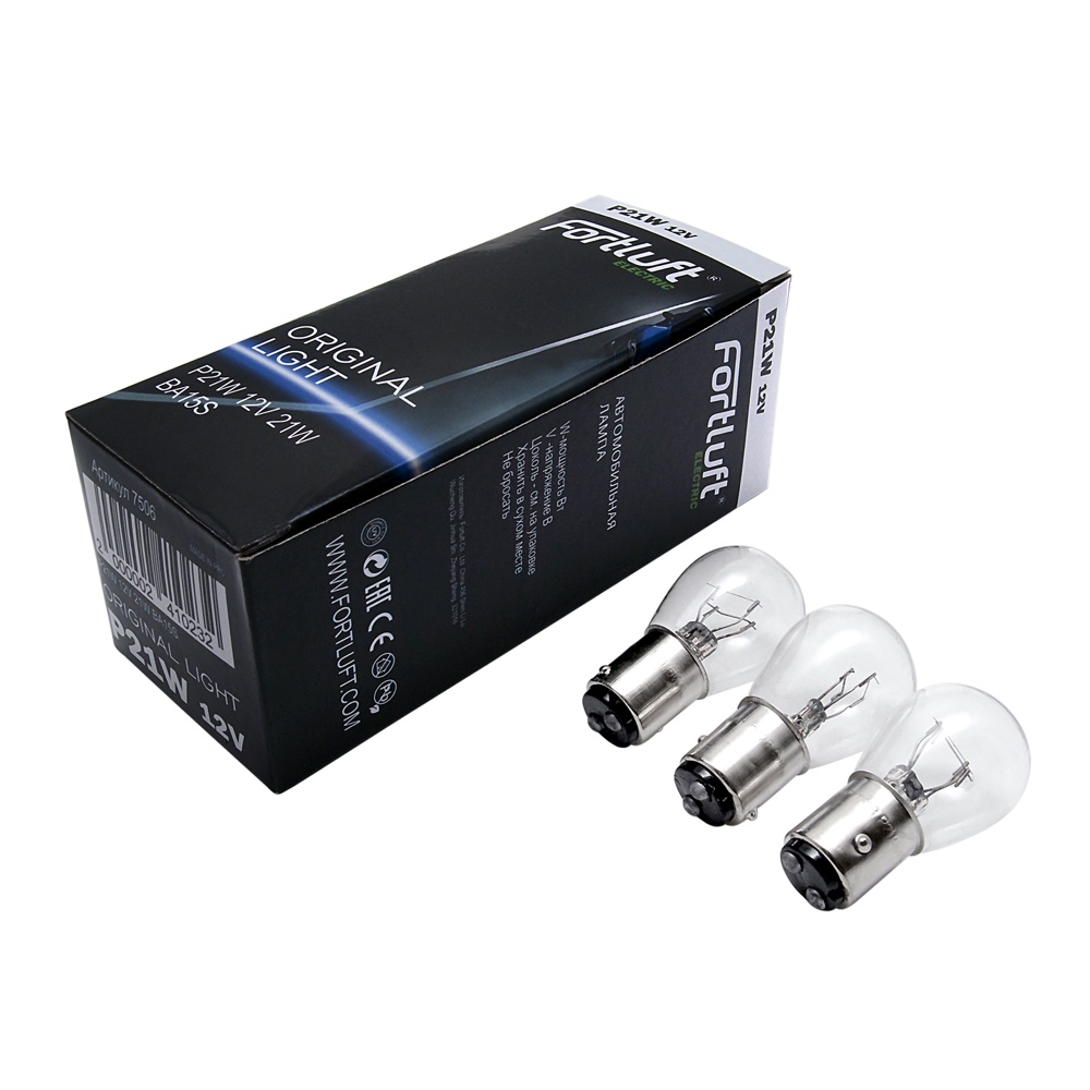 Лампа p21/5w 12V bay15d Original light [10шт] - Fortluft 7528-10