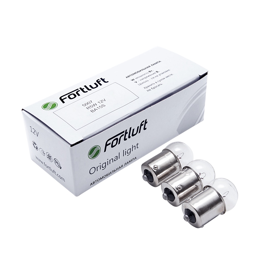 Лампа R5W 12V ba15s Original light [10шт] - Fortluft 5007-10