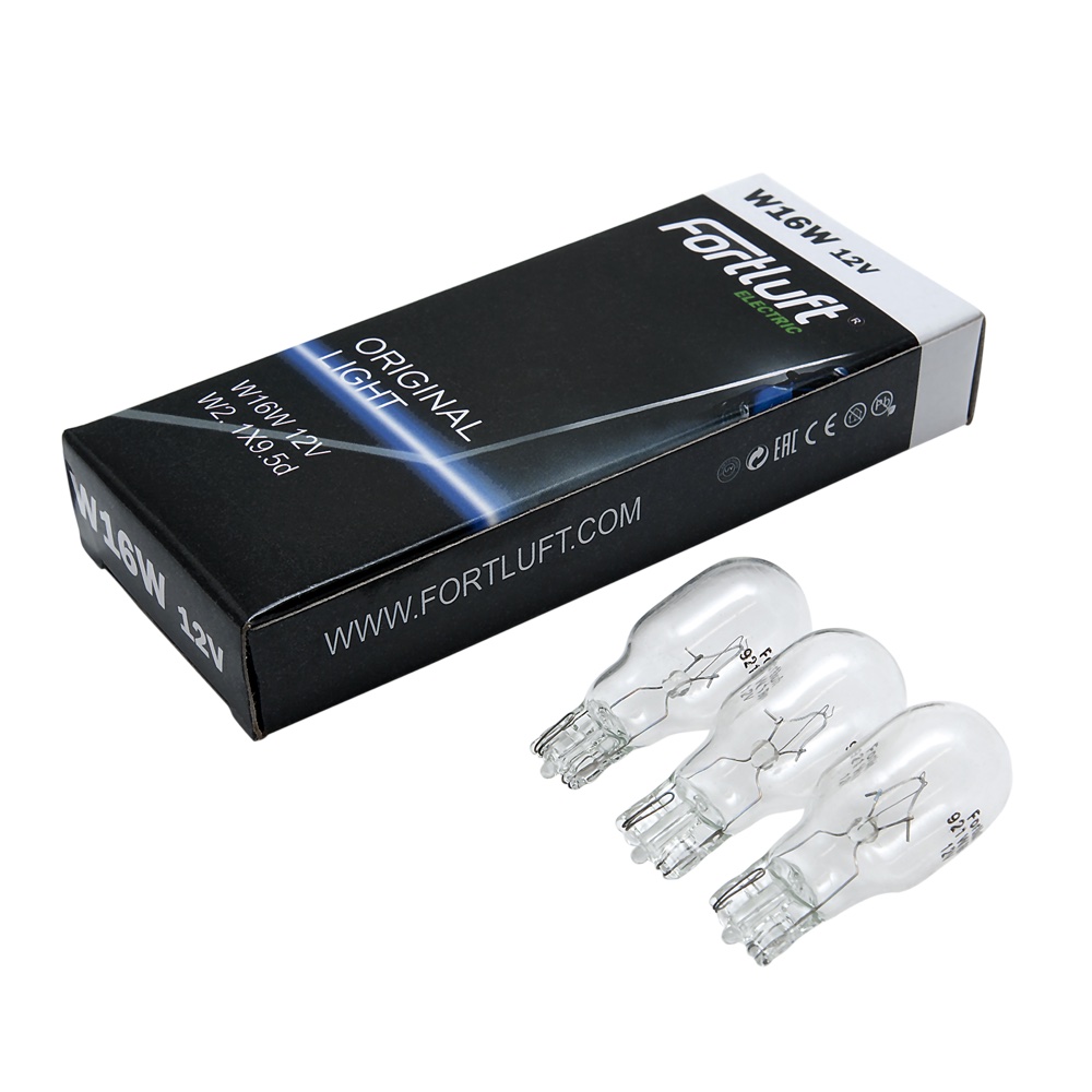Лампа w16w 12V W2.1X9.5d Original light [10шт] - Fortluft 921-10