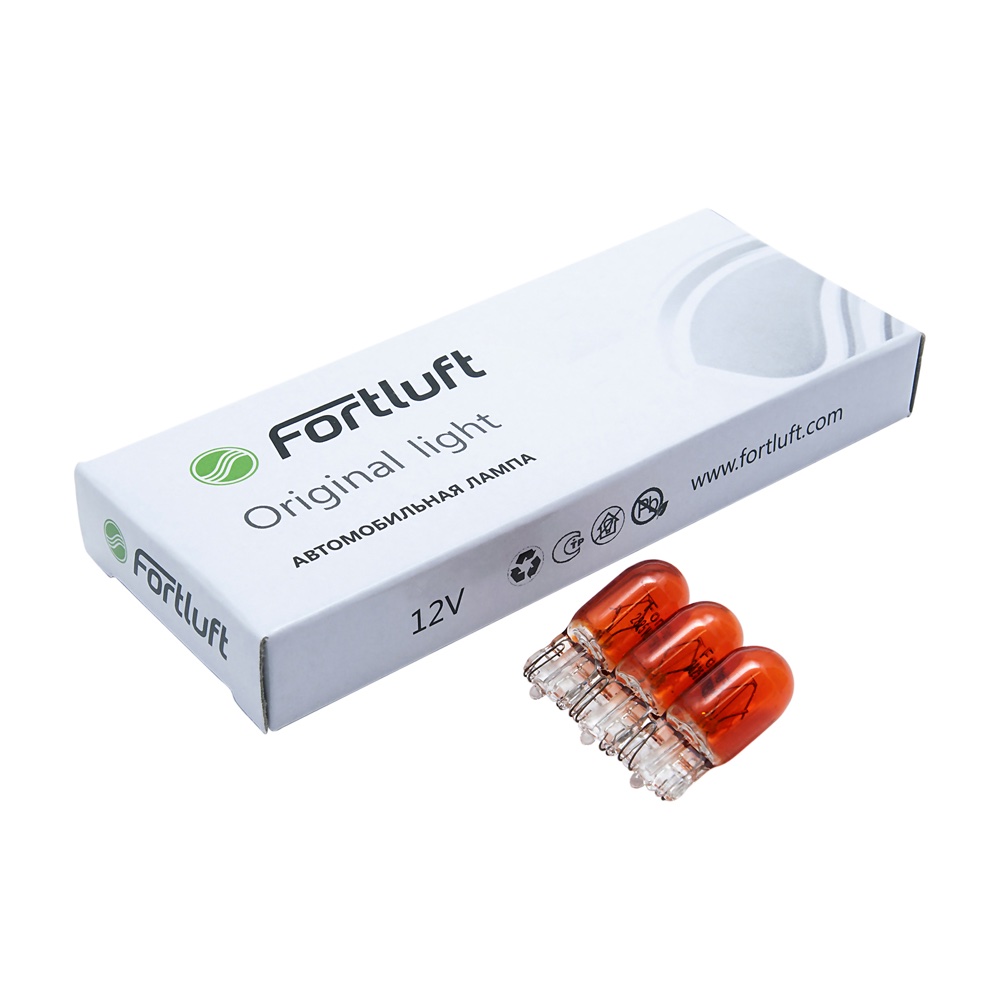 Лампа желтая wy5w 12V W2.1X9.5d Original light [10шт] - Fortluft 2827-10