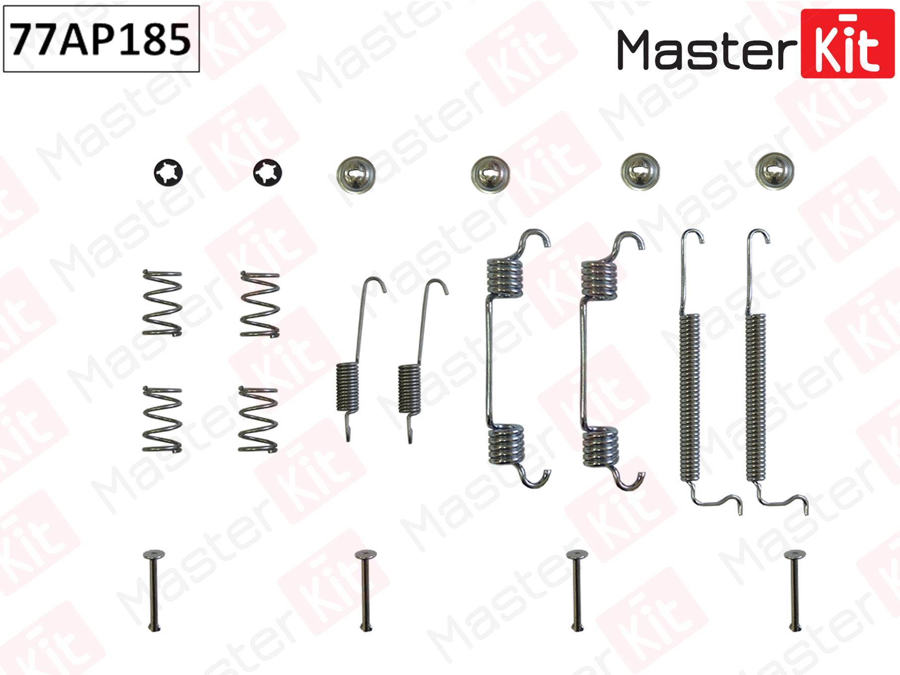 Ремкомплект крепления тормозных колодок - Master KiT 77AP185