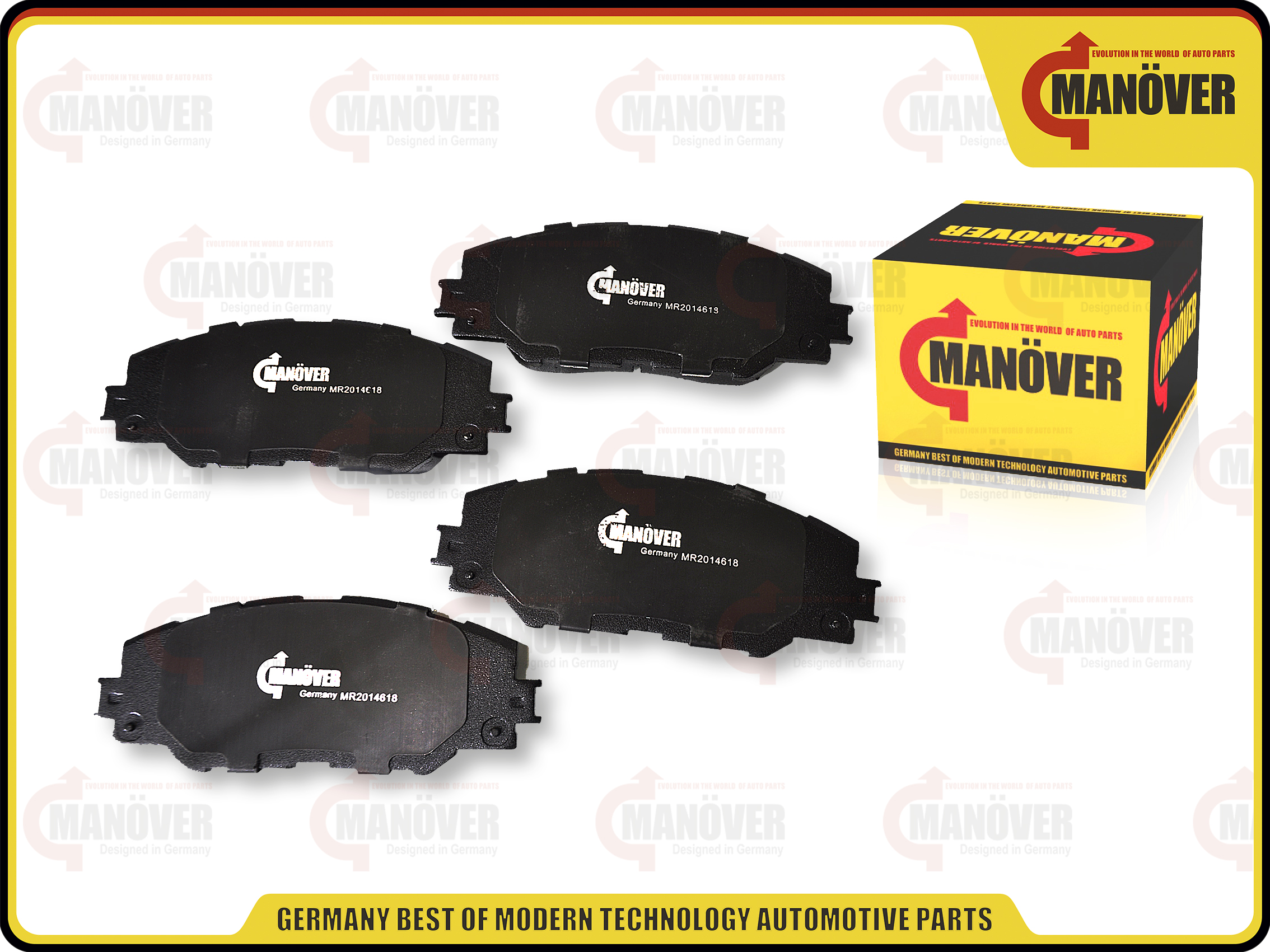 Колодки тормозные передние комплект - Manover MR2014618