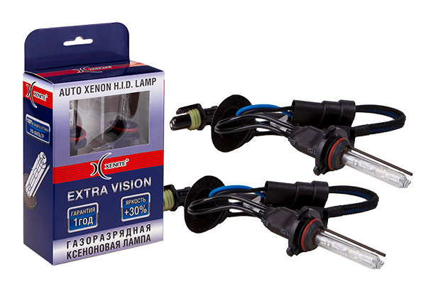 Ксеноновая лампа Extra Vision Яркость +30% - HB3 (9005) (5000к) (комплект 2 шт.) - XENITE 1004085