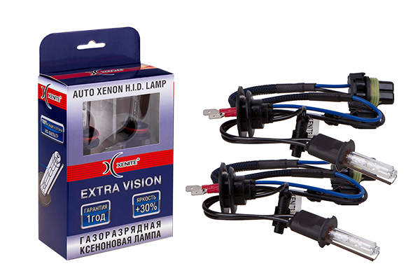 Ксеноновая лампа Extra Vision Яркость +30% - H1 (6000k) (комплект 2 шт.) - XENITE 1004093