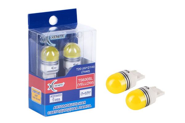 Светодиоды ts630sl yellow (9-16v) t20/wy21w (7440) упаковка 2 шт. - XENITE 1009530