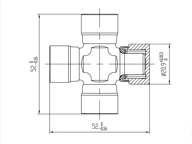 Крестовина toyota rav4 aca3zsa4 - SAT ST-37100-42080SP