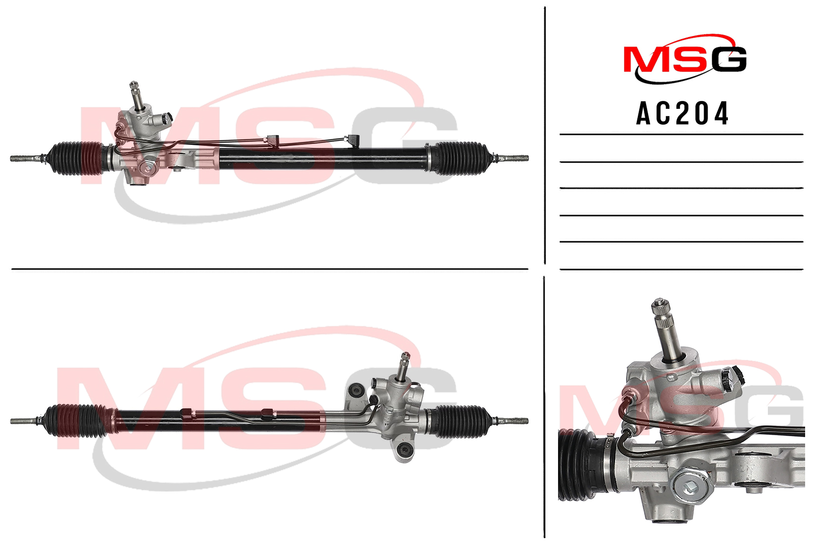 Рулевая рейка c ГУР новая acura TL 2004-2008 - MSG AC204