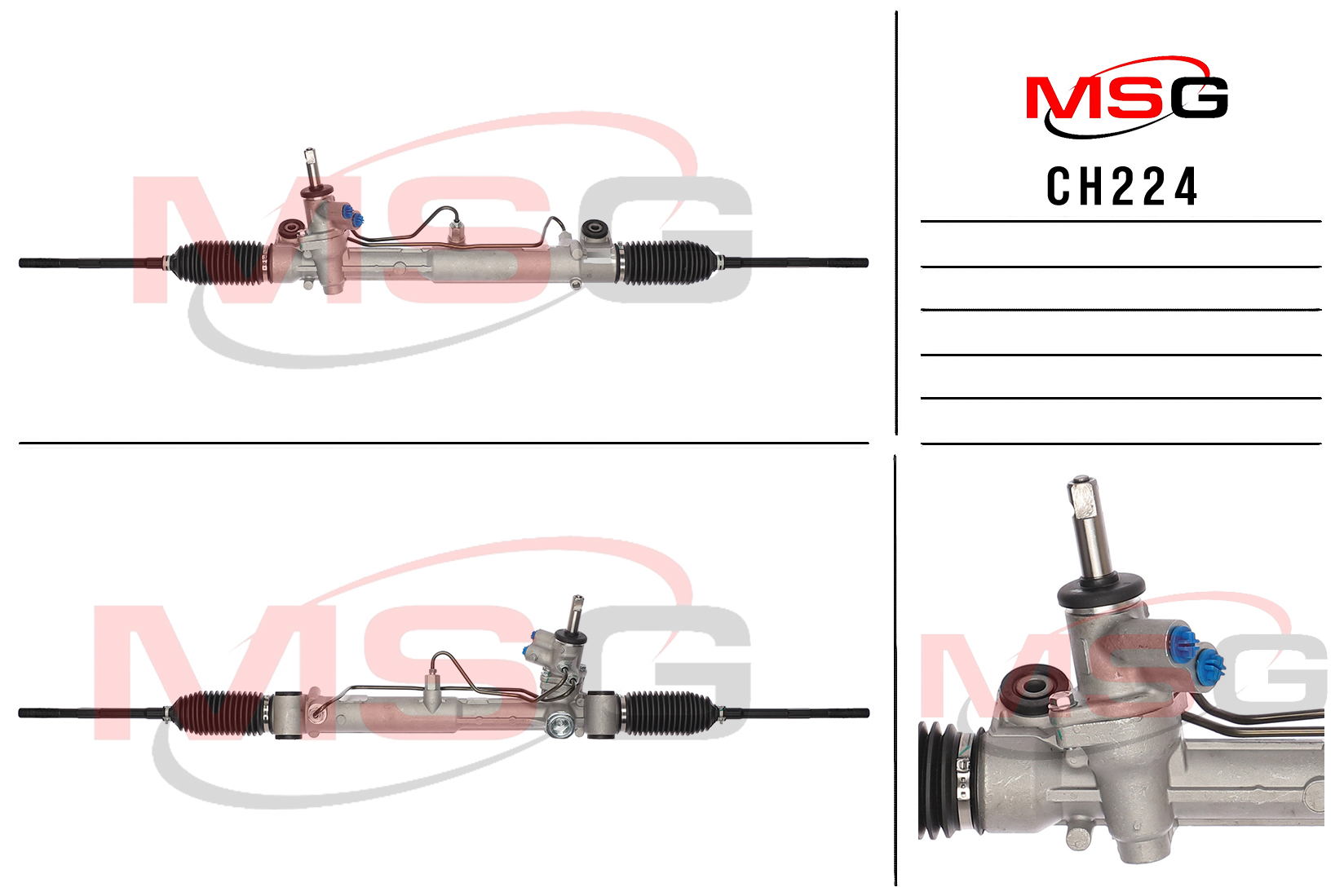 Новая рулевая рейка Chrysler 300 2011-, Dodge Challenger 2011-, Dodge Charger 2011- - MSG CH224