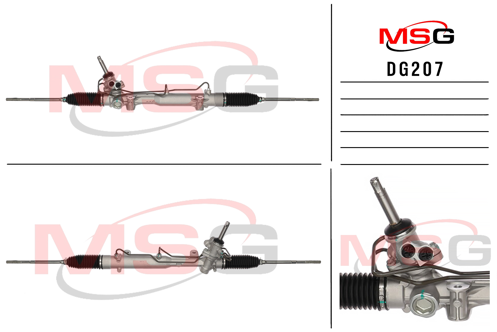 Новая рулевая рейка Chrysler Town & Country 2012-, Dodge Caravan / Grand Caravan 2012- - MSG DG207