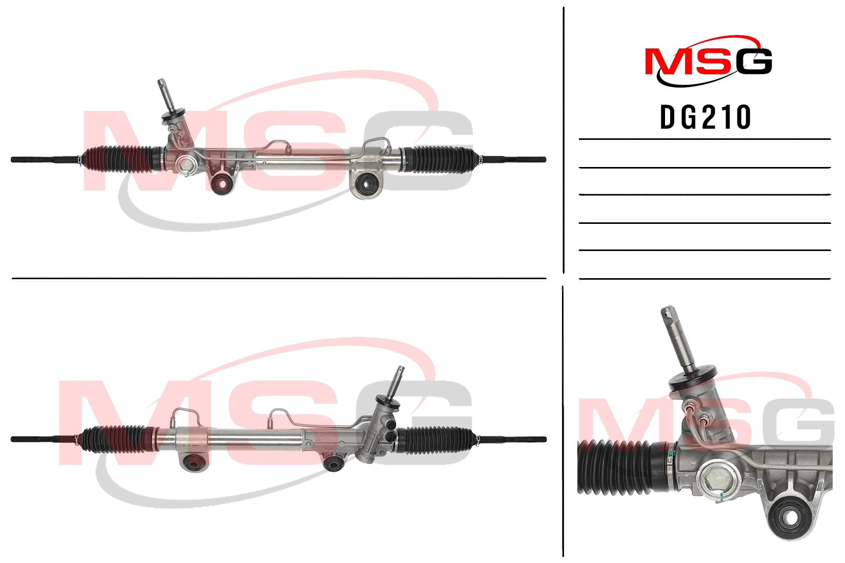 Рулевая рейка c ГУР новая Dodge Durango 2003-2009 - MSG DG210