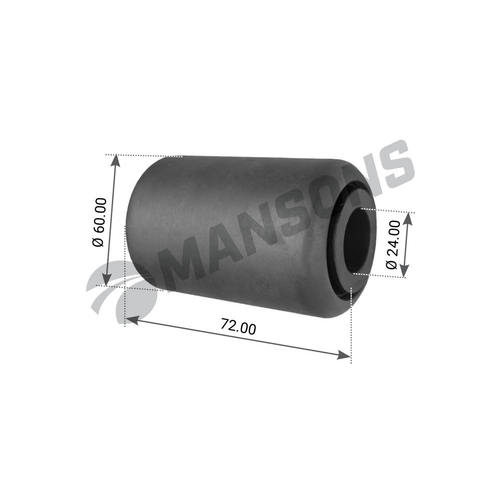 Сайлентблок BPW 24x60x67/72 - Mansons 300194