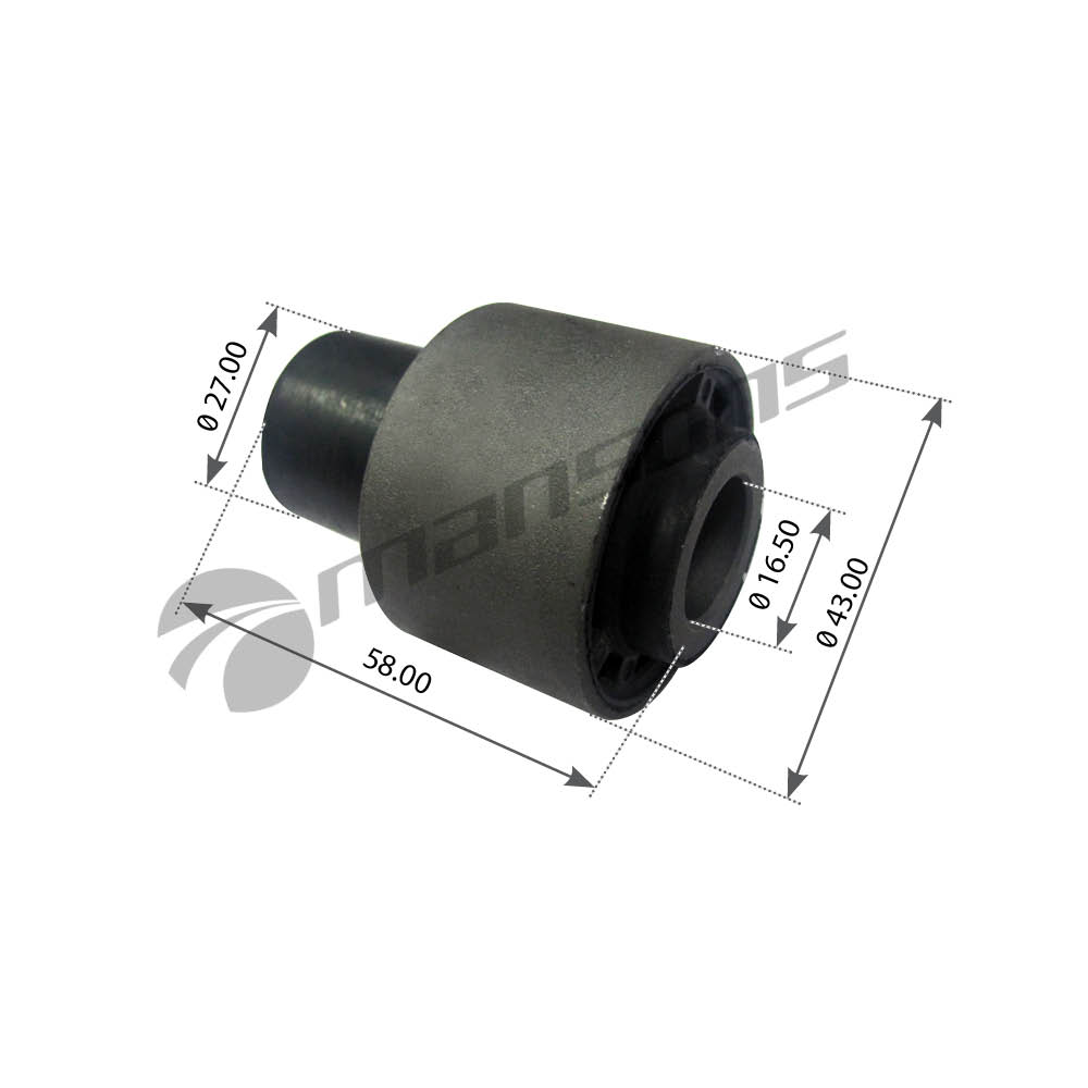 Сайлентблок 43X16.5X58mm HCV - Mansons 400624