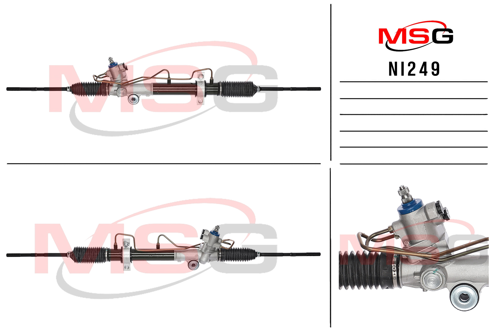 Рулевая рейка c ГУР новая Nissan Quest 2003-2009 - MSG NI249