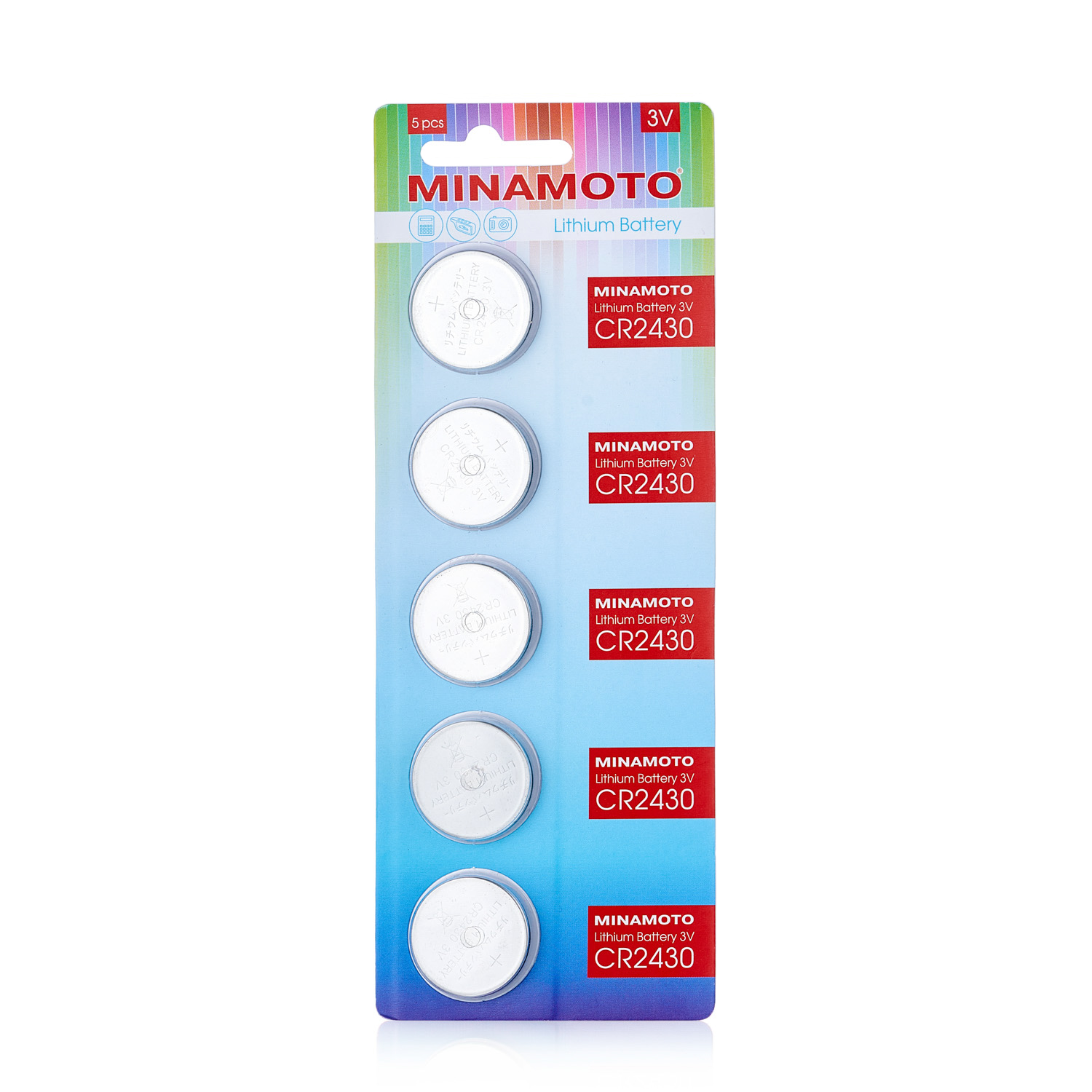 Батарейка cr-2430 Minamoto 5/card (Элемент питания).Japan - Auto-GUR CR2430M