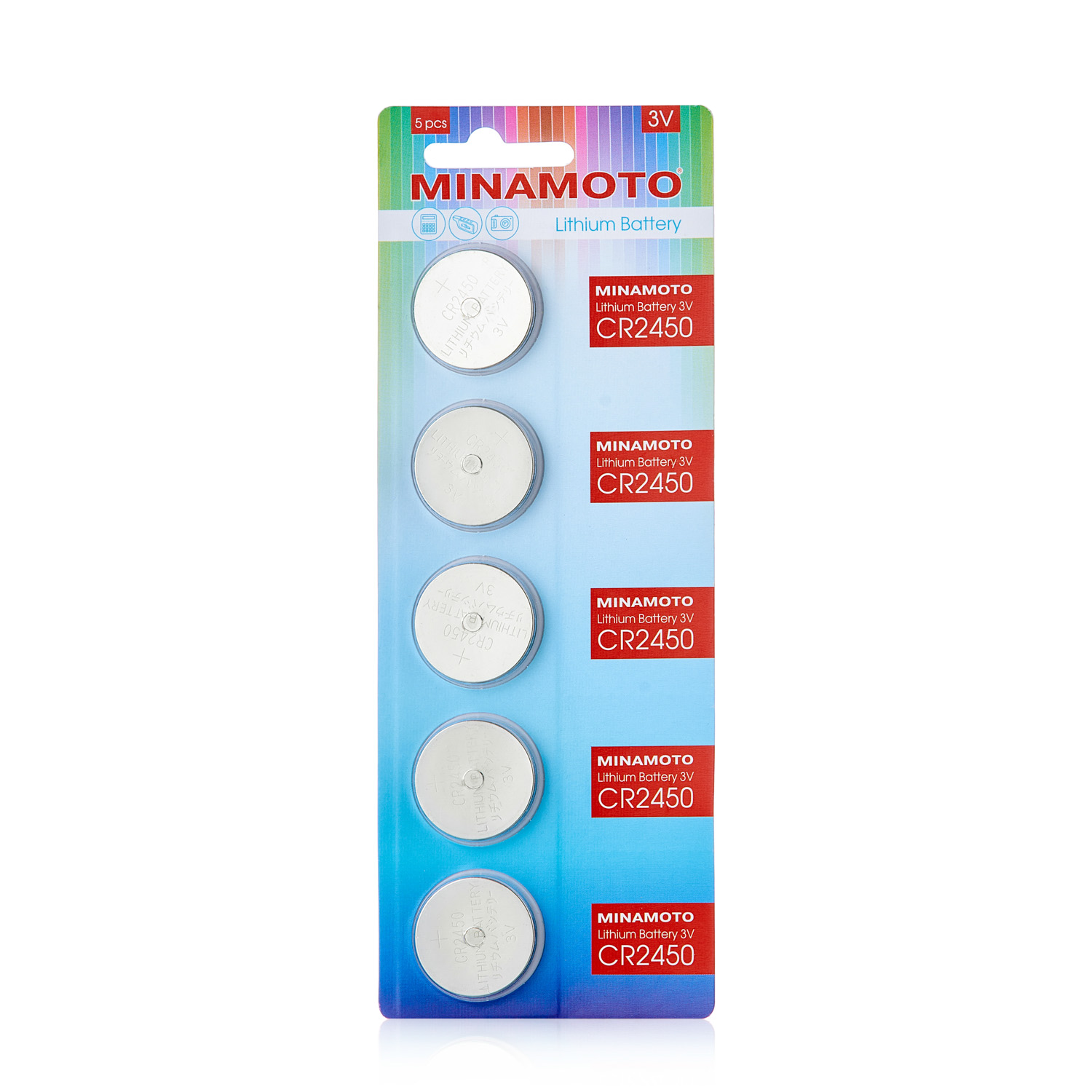 Батарейка cr-2450 Minamoto 5/card (Элемент питания).Japan - Auto-GUR CR2450M