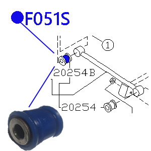 Сайлентблоки полиуретановые 20251-aa021 f051s - ФОРТУНА F051S