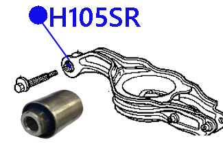 Сайлентблоки полиуретановые 52355-sx0-020 h105sr - ФОРТУНА H105SR