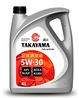 Масло моторное takayama SAE 5w-30 API sl/cf 4л (12шт) пластик - TAKAYAMA 605522