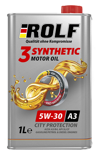 Масло rolf  5w30 3-synthetic acea a3/b4 ( 1л) синт. - ROLF 322550