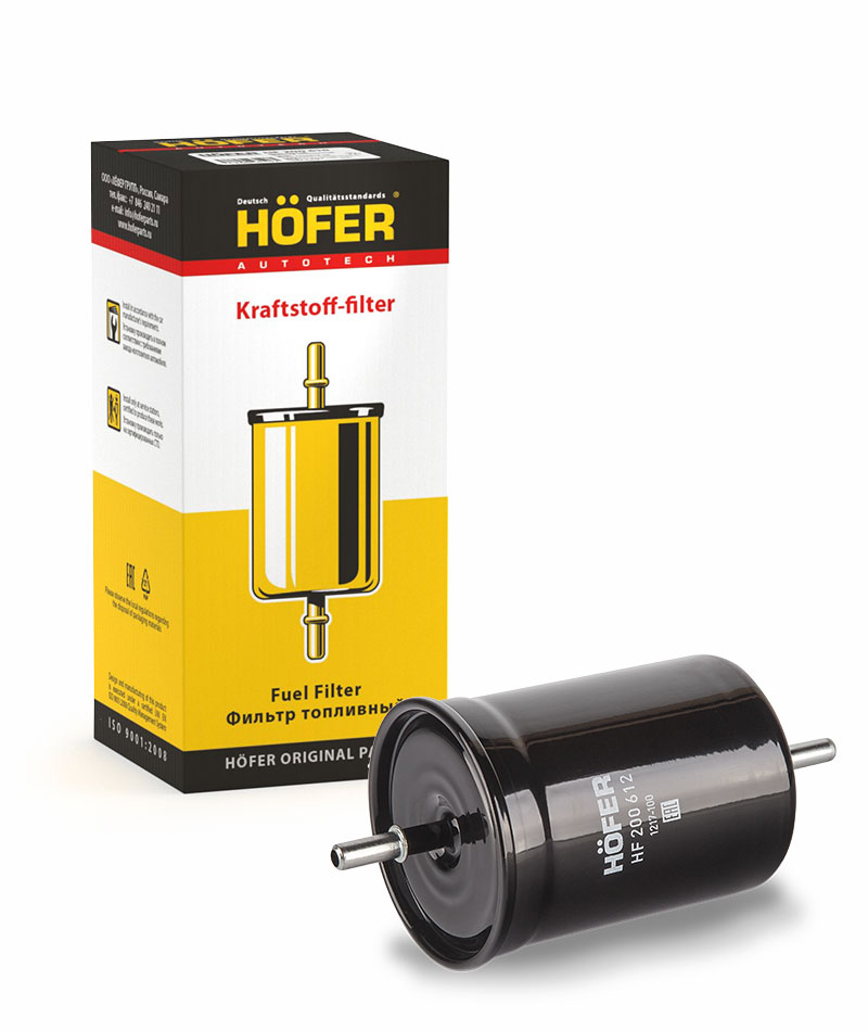 Фильтр топливный г-3302, УАЗ дв.40552, 4216 евро-3 ( быстросъёмное соединение) металлический корпус hofer - Hofer HF 200 612