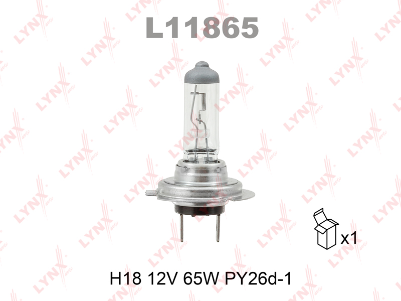 Лампа H18 12V 65W PY26d-1 - LYNXauto L11865